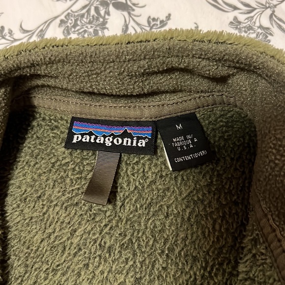 Patagonia Olive Green Fleece Vest - Picture 3 of 6